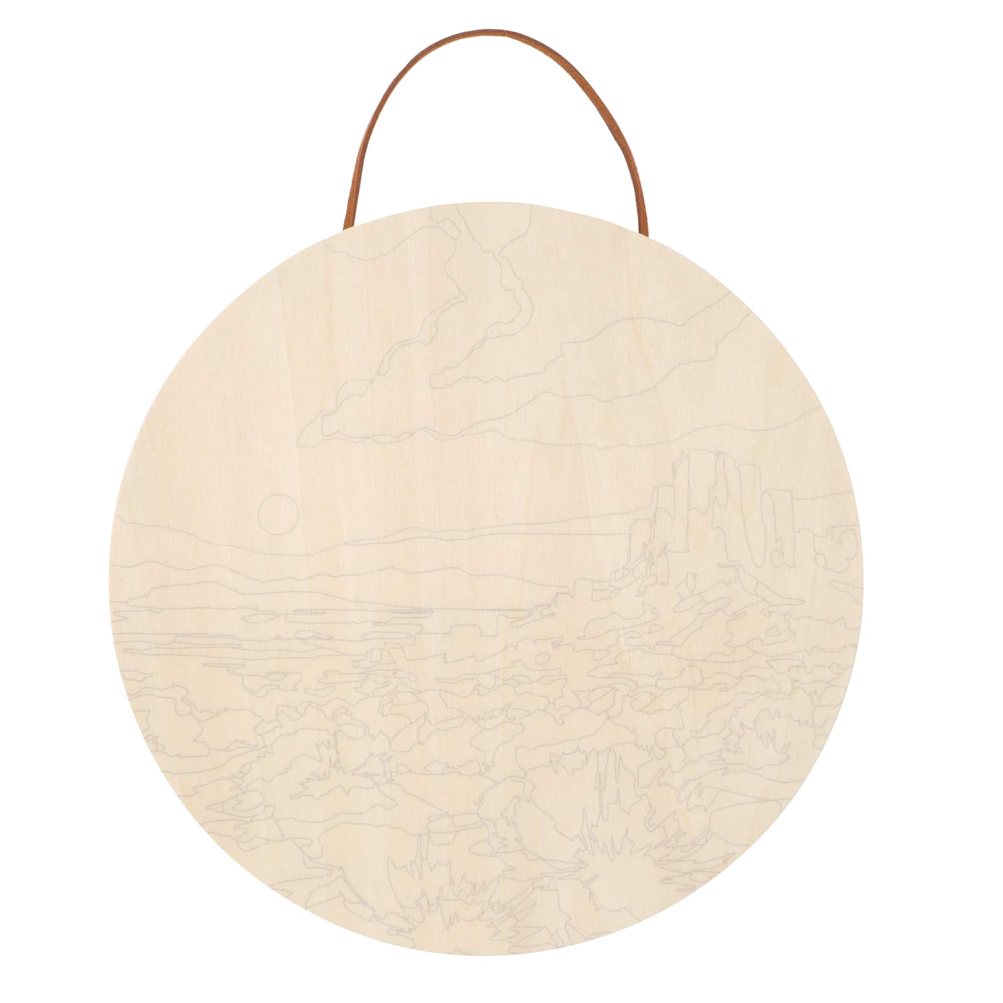 Desert Sunset Paint-by-Number Plywood Surface Kit by Artist's Loft®